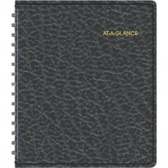 AT-A-GLANCE - 104 Sheet, 6-7/8 x 8-3/4", Weekly Appointment Book - Black - Caliber Tooling