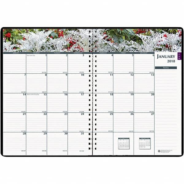 House of Doolittle - 128 Sheet, 7 x 10", Weekly/Monthly Planner - Black - Caliber Tooling