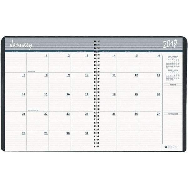 House of Doolittle - 24 Sheet, 8-1/2 x 11", Monthly Planner - Blue - Caliber Tooling