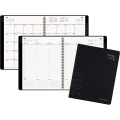 AT-A-GLANCE - 160 Sheet, 8-1/4 x 10-7/8", Weekly/Monthly Planner - Black - Caliber Tooling