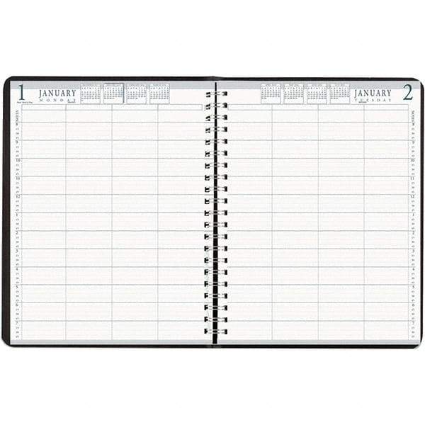 House of Doolittle - 365 Sheet, 8 x 11", Group Daily Appointment Book - Black - Caliber Tooling