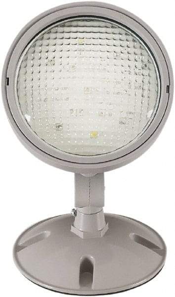 Philips - 1 Head, 3.6V, Thermoplastic, LED Emergency Light - 2 Watts, 7" Long x 7" High x 7" Wide, Battery Not Included - Caliber Tooling