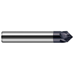 Harvey Tool - 1/4" Diam 90°/90° 4-Flute Single End Solid Carbide Chamfer Mill