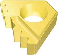 Vargus - 14DER External Right Hand 8 API Round Laydown Threading Insert - Grade VKX, TiN Coated Carbide - Caliber Tooling