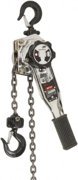 Ingersoll-Rand - 3,300 Lb Lifting Capacity, 15' Lift Height, Lever Hoist - Made from Chain, 53 Lb Avg Pull to Lift Rated Load, 1 Chain - Caliber Tooling