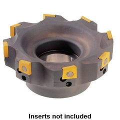 Kennametal - 4 Inserts, 50mm Cut Diam, 16mm Arbor Diam, 10mm Max Depth of Cut, Indexable Square-Shoulder Face Mill - 0/90° Lead Angle, 40mm High, 4.21103.. Insert Compatibility, Series Fix-Perfect - Caliber Tooling