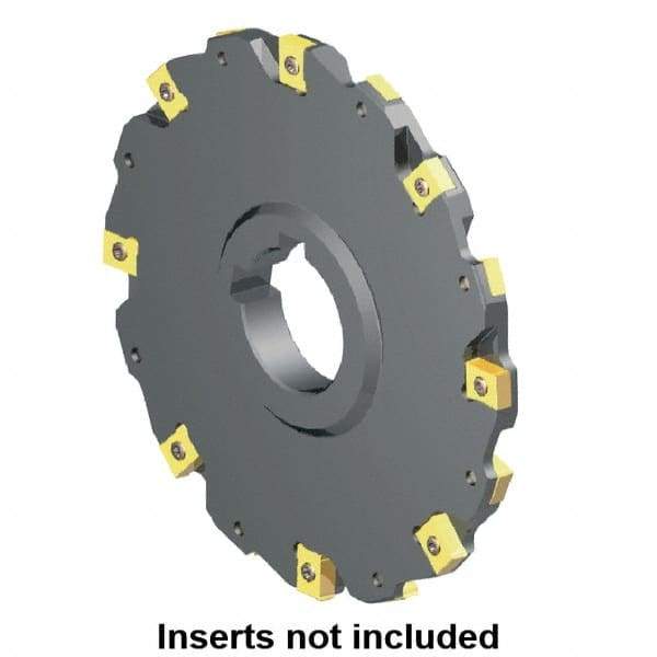 Kennametal - Arbor Hole Connection, 0.4724" Cutting Width, 1.811" Depth of Cut, 160mm Cutter Diam, 1.5748" Hole Diam, 5 Tooth Indexable Slotting Cutter - 90° LN Toolholder, LNE 1255... Insert - Caliber Tooling