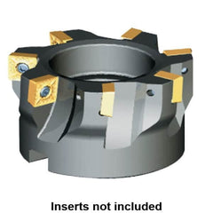 Kennametal - 5 Inserts, 50mm Cut Diam, 22mm Arbor Diam, 6.57mm Max Depth of Cut, Indexable Square-Shoulder Face Mill - 0/90° Lead Angle, 40mm High, SP.T 10T3.. Insert Compatibility, Series KSSM - Caliber Tooling