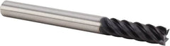 Kennametal - 3/4", 5 Flute, Single End, Solid Carbide, End Mill - 5" OAL, 43° Helix, Right Hand Flute, 2-1/4" LOC, Right Hand Cut - Caliber Tooling