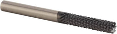 Kennametal - 1/4" Diam, 3/4" LOC, Burr End, Solid Carbide Diamond Pattern Router Bit - Right Hand Cut, 2-1/2" OAL, 1/4" Shank Diam, Use on Composites, Fiberglass - Caliber Tooling