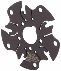 Kennametal - Arbor Hole Connection, 1/16" Cutting Width, 5/8" Depth of Cut, 2-1/2" Cutter Diam, 5/8" Hole Diam, 5 Tooth Indexable Slotting Cutter - KVNS Toolholder, OD 1063.. Insert - Caliber Tooling