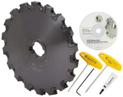 Kennametal - Arbor Hole Connection, 0.709" Cutting Width, 4.516" Depth of Cut, 12" Cutter Diam, 2" Hole Diam, 18 Tooth Indexable Slotting Cutter - KSSS Toolholder, SD.. 43.. Insert, Neutral Cutting Direction - Caliber Tooling