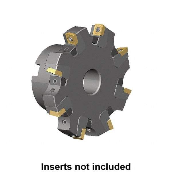 Kennametal - Shell Mount Connection, 0.359" Cutting Width, 1.709" Depth of Cut, 160mm Cutter Diam, 1.5748" Hole Diam, 10 Tooth Indexable Slotting Cutter - KSSM Toolholder, SP.T 10T3.. Insert, Right Hand Cutting Direction - Caliber Tooling