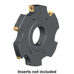 Kennametal - Arbor Hole Connection, 0.461" Cutting Width, 1.3386" Depth of Cut, 125mm Cutter Diam, 1.5748" Hole Diam, 8 Tooth Indexable Slotting Cutter - KSSM Toolholder, SD.T 1204.. Insert, Left Hand Cutting Direction - Caliber Tooling