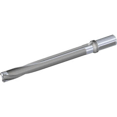 Kennametal - Series KSEM Plus, Head Connection FDS28, 8xD, 1-1/2" Shank Diam, Drill Body - SSF Toolholder, 26.49mm Nose Diam, 378.26mm OAL, 283.01mm Drill Body Length, 226.01mm Flute Length, Weldon Flat Shank, Through Coolant - Caliber Tooling