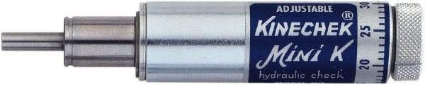 Deschner - 1/2" Stroke Length, 2.5 Lb Min Operating Force, Slow Linear Motion Speed Controller - 4.22" OAL, 400 Max psi, 135°F Max - Caliber Tooling