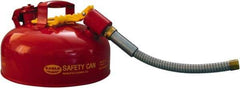 Eagle - 1 Gal Steel Type II Safety Can - 7-1/4" High x 11-1/4" Diam, Red - Caliber Tooling