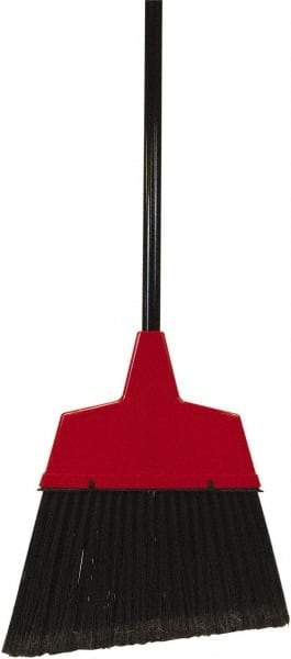 O-Cedar - 11" Wide, Black Synthetic Bristles, 48" Metal Handle, Angled Broom - Flagged - Caliber Tooling