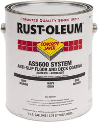 Rust-Oleum - 1 Gal Navy Gray Gloss Finish Antislip Coating - 60 to 70 Sq Ft per Gal, Interior/Exterior - Caliber Tooling