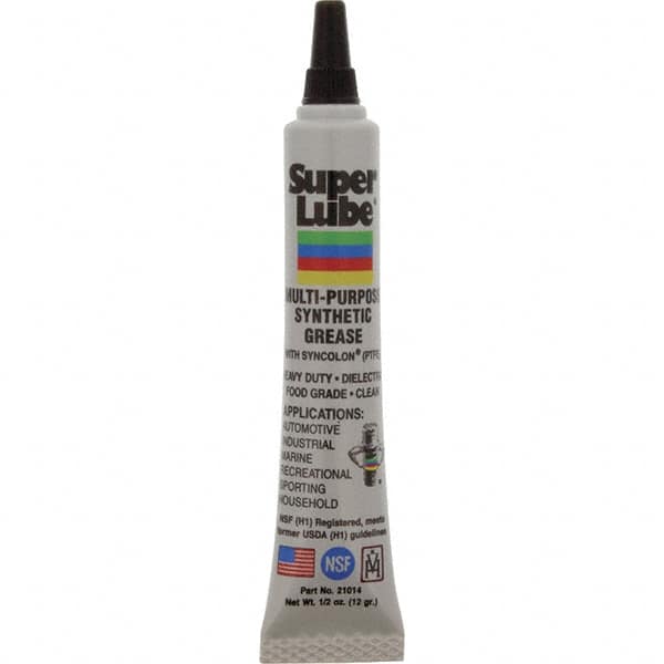 Synco Chemical - 0.5 oz Tube Synthetic General Purpose Grease - Translucent White, Food Grade, 450°F Max Temp, NLGIG 2, - Caliber Tooling