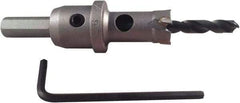 Disston - 3/4" Diam, 3/16" Cutting Depth, Hole Saw - Carbide-Tipped Saw, Toothed Edge - Caliber Tooling