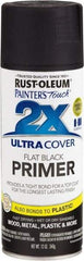 Rust-Oleum - 12 oz Black Aerosol Primer - 10 to 12 Sq Ft Coverage, Interior/Exterior - Caliber Tooling