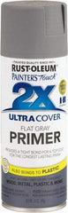 Rust-Oleum - 12 oz Gray Aerosol Primer - 10 to 12 Sq Ft Coverage, Interior/Exterior - Caliber Tooling