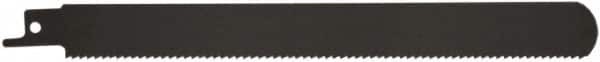 Disston - 8" Long x 3/4" Thick, Bi-Metal Reciprocating Saw Blade - Straight Profile, 10 TPI, Toothed Edge, Universal Shank - Caliber Tooling