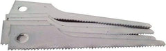 Disston - 3" Long x 1/2" Thick, Bi-Metal Reciprocating Saw Blade - Straight Profile, 18 TPI, Toothed Edge, Universal Shank - Caliber Tooling