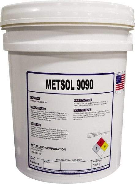 Metalloid - Metsol 9090, 5 Gal Pail Cutting Fluid - Water Soluble - Caliber Tooling