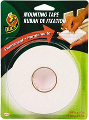 Duck - 3/4" x 15' Acrylic Adhesive Double Sided Tape - 2.6 mil Thick, White, Vinyl Foam Liner, Series DUC - Caliber Tooling