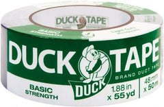 Duck - 1-7/8" x 55 Yds Gray Duct Tape - 6 mil, Rubber Adhesive, Vinyl Backing, 18 Lb/ln Tensile Strength, Series DUC - Caliber Tooling