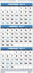 House of Doolittle - 7 Sheet, 8 x 17", Wall Calendar - Caliber Tooling