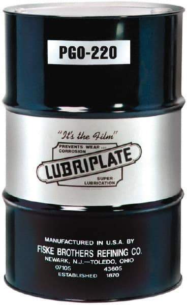 Lubriplate - 55 Gal Drum, Synthetic Gear Oil - 6°F to 436°F, 227 St Viscosity at 40°C, 42 St Viscosity at 100°C, ISO 220 - Caliber Tooling