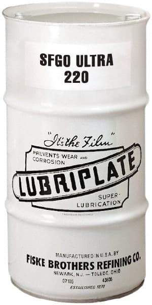 Lubriplate - 16 Gal Drum, Synthetic Gear Oil - 8°F to 420°F, 1088 SUS Viscosity at 100°F, 210 SUS Viscosity at 210°F, ISO 220 - Caliber Tooling