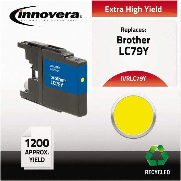 innovera - Yellow Inkjet Printer Cartridge - Use with Brother MFC-J6510DW, MFC-J6710DW, MFC-J6910DW, MFC-J825DW, MFC-J835DW - Caliber Tooling