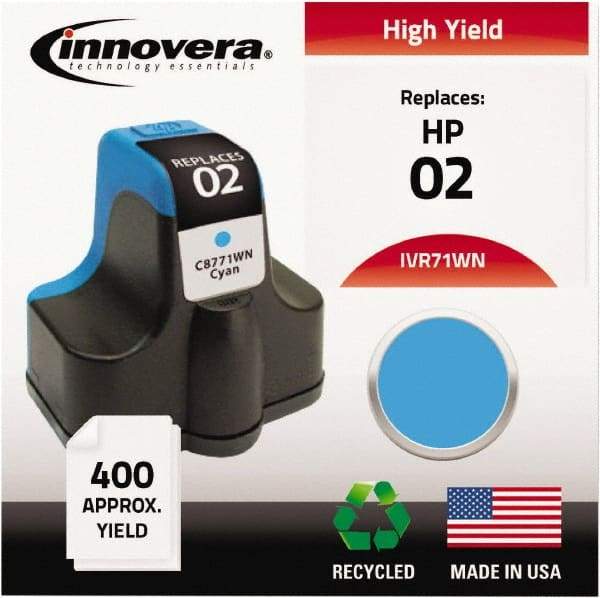 innovera - Cyan Inkjet Printer Cartridge - Use with HP Photosmart C5180, C6180, C7180, D6160, D7145, D7155, D7160, D7345, D7355, D7360, 3110, 3210, 3310, 8250 - Caliber Tooling