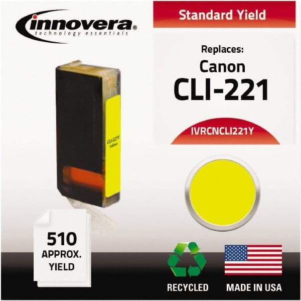 innovera - Yellow Inkjet Printer Cartridge - Use with Canon PIXMA iP3600, iP4600, iP4700, MP560, MP620, MP640, MP980, MP990, MX860, MX870 - Caliber Tooling