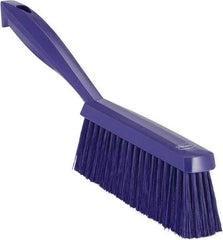 Vikan - 14" OAL, Polyester Staple Set Bench Brush - 2" Bristle Length, 6-3/8" Long Head, Purple - Caliber Tooling