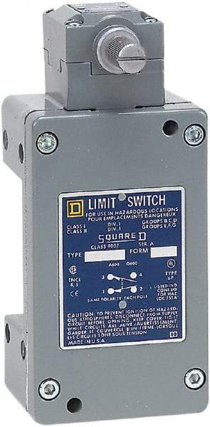 Square D - SPDT, NC/NO, 600 Volt Screw Terminal, Rotary Head Actuator, General Purpose Limit Switch - 1, 2, 4, 6, 12, 13, 6P NEMA Rating, IP67 IPR Rating - Caliber Tooling