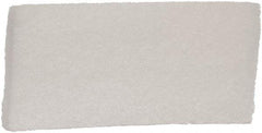 Remco - 10" Long x 4-1/2" Wide x 1-1/8" Thick Scouring Pad - Light-Duty, White - Caliber Tooling