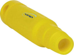 Vikan - 6-1/2 x 1-5/32" Polypropylene Squeegee Handle - European Threaded Connection, Yellow - Caliber Tooling