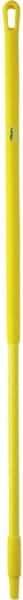 Vikan - 51 x 1-1/4" Fiberglass Squeegee Handle - European Threaded Connection, Yellow - Caliber Tooling