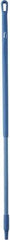 Vikan - 51 x 1-1/4" Fiberglass Squeegee Handle - European Threaded Connection, Blue - Caliber Tooling