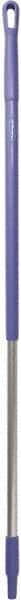 Vikan - 51 x 1-1/4" Aluminum Squeegee Handle - European Threaded Connection, Purple - Caliber Tooling