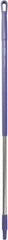 Vikan - 51 x 1-1/4" Aluminum Squeegee Handle - European Threaded Connection, Purple - Caliber Tooling