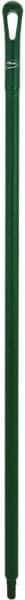 Vikan - 51 x 1-1/4" Polypropylene Squeegee Handle - European Threaded Connection, Green - Caliber Tooling