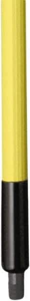 Remco - 187 x 1-1/4" Fiberglass Squeegee Handle - European Threaded Connection, Yellow, Telescoping - Caliber Tooling