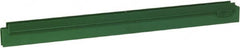 Vikan - 20" Rubber Blade Squeegee Refill - Double Edge, Green, Plastic Holder - Caliber Tooling