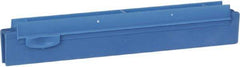 Vikan - 10" Rubber Blade Squeegee Refill - Double Edge, Blue, Plastic Holder - Caliber Tooling